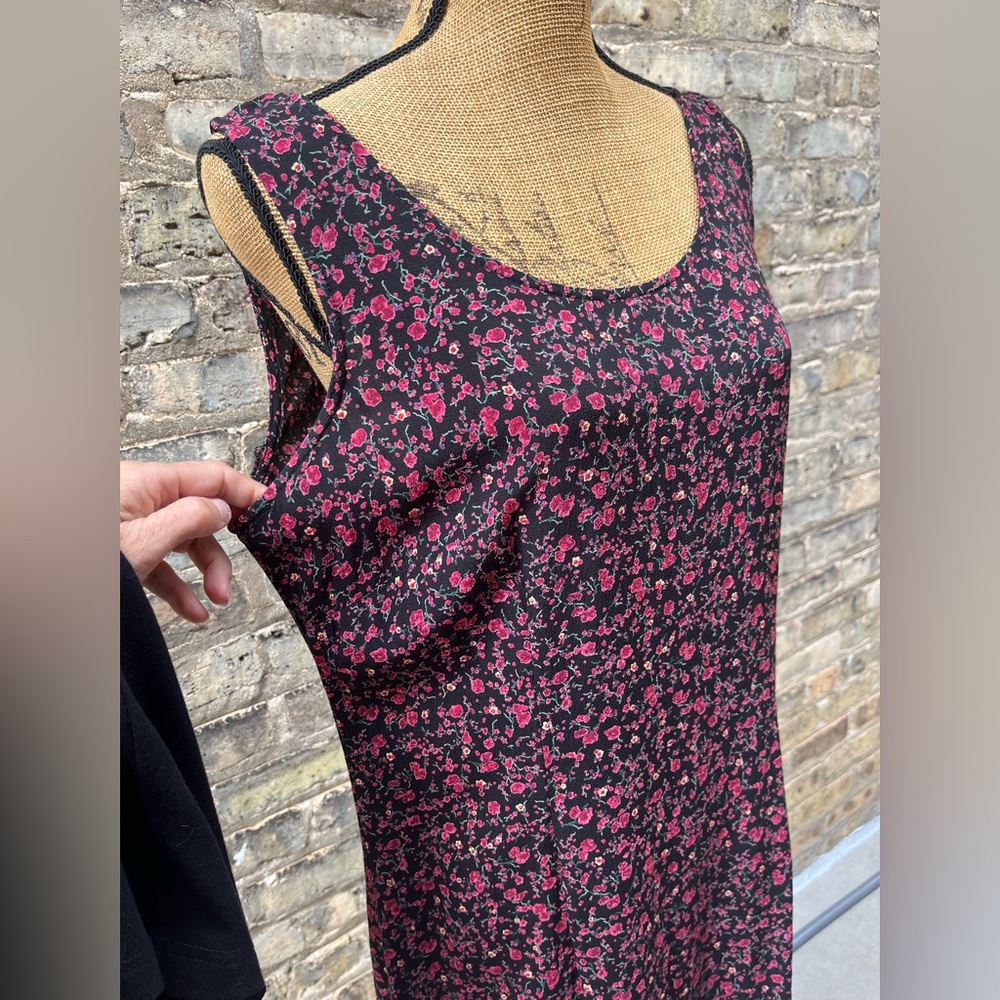 Carol Anderson California Vintage Floral Maxi Dress with Cardigan Sz Medium Tall - Picture 3 of 15